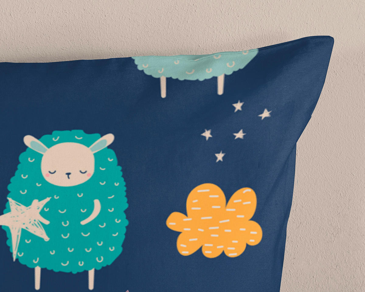 JUGENDBETTWÄSCHE Sheep Renforcé 135/200 cm  - Multicolor, Design, Textil (135/200cm)