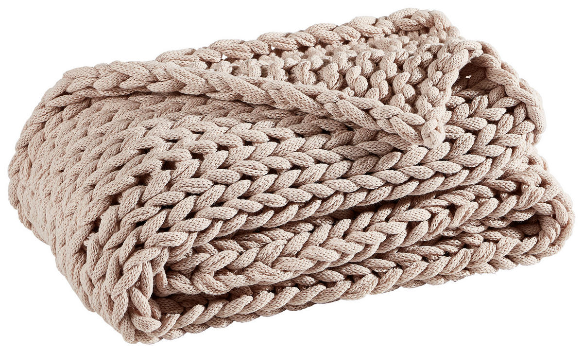 KUSCHELDECKE 127/152 cm  - Altrosa, Trend, Textil (127/152cm)