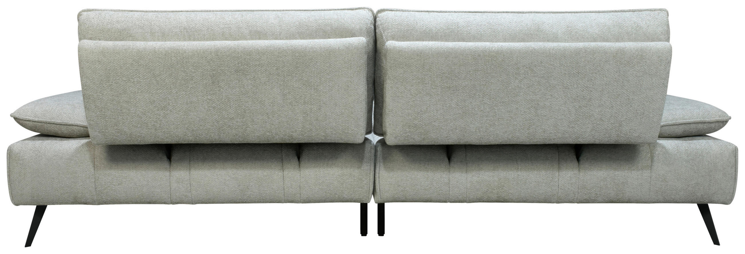 Thumbnail - Stylife Ecksofa, Greige, Textil, 2-Sitzer, Füllung: Hohlfaser,Polyetherschaumkern, Ottomane links, L-Form, 284x188 cm, I...