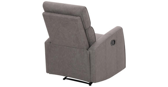 RELAXSESSEL Mikrofaser    - Schwarz/Grau, KONVENTIONELL, Kunststoff/Textil (73/105/93cm) - Xora