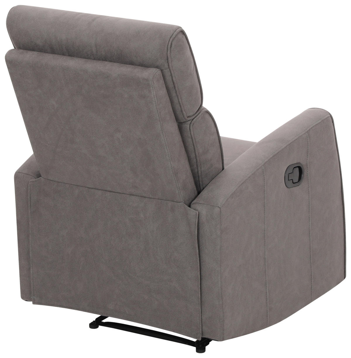 RELAXSESSEL Mikrofaser    - Schwarz/Grau, KONVENTIONELL, Kunststoff/Textil (73/105/93cm) - Xora