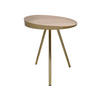 BEISTELLTISCH in Metall 51/51/50 cm  - Goldfarben/Creme, Trend, Metall (51/51/50cm) - Kayoom