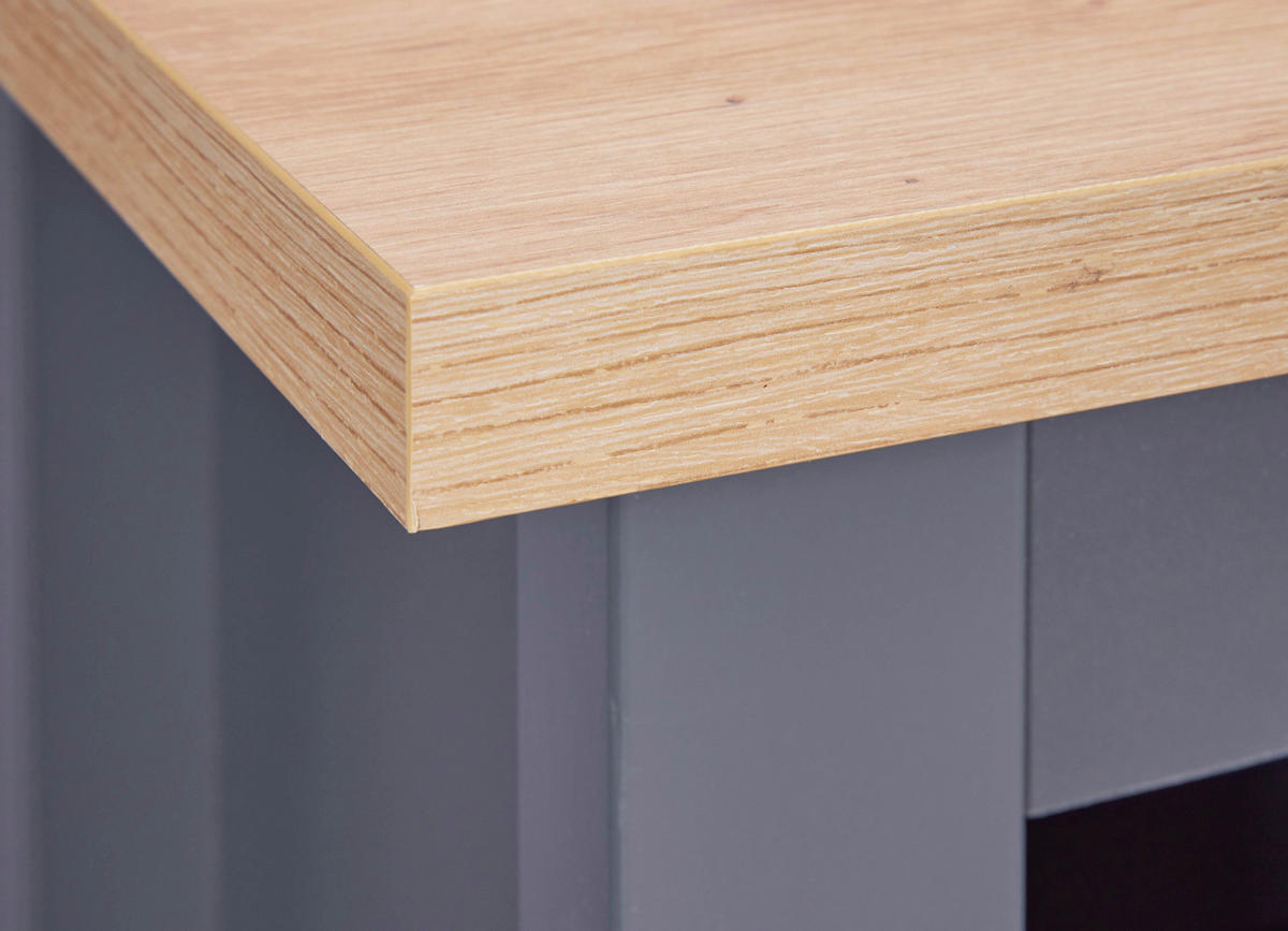 VINSKÅP i antracit  - svart/antracit, Modern, trämaterial/plast (76,8/124,4/33cm) - home24