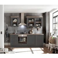 BLOK KUHINJA BEZ APARATA  antracit, hrast Artisan  - hrast Artisan/antracit, Konvencionalno, drvni materijal/metal (230/228/60cm) - Carryhome