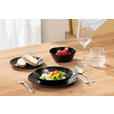 TAFELSERVICE 16-teilig  - Schwarz, Basics, Glas - Boxxx