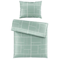 BETTWÄSCHE 2-teilig Satin 140/200 cm  - Jadegrün, KONVENTIONELL, Textil (140/200cm) - Dieter Knoll