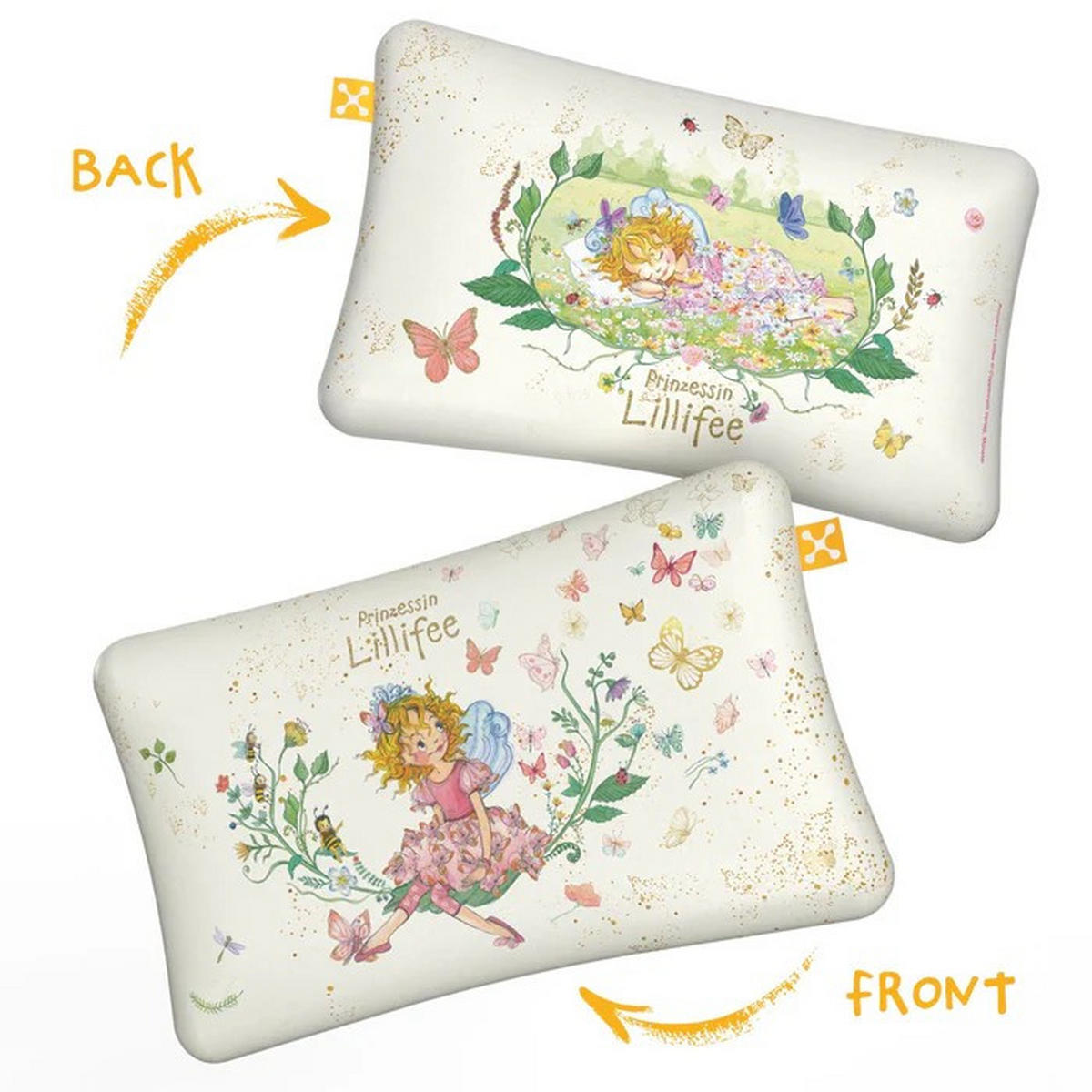 NACKENKISSENBEZUG KIDS COMFORT  - Creme/Hellgrün, Basics, Textil (50/32cm) - Smartsleep