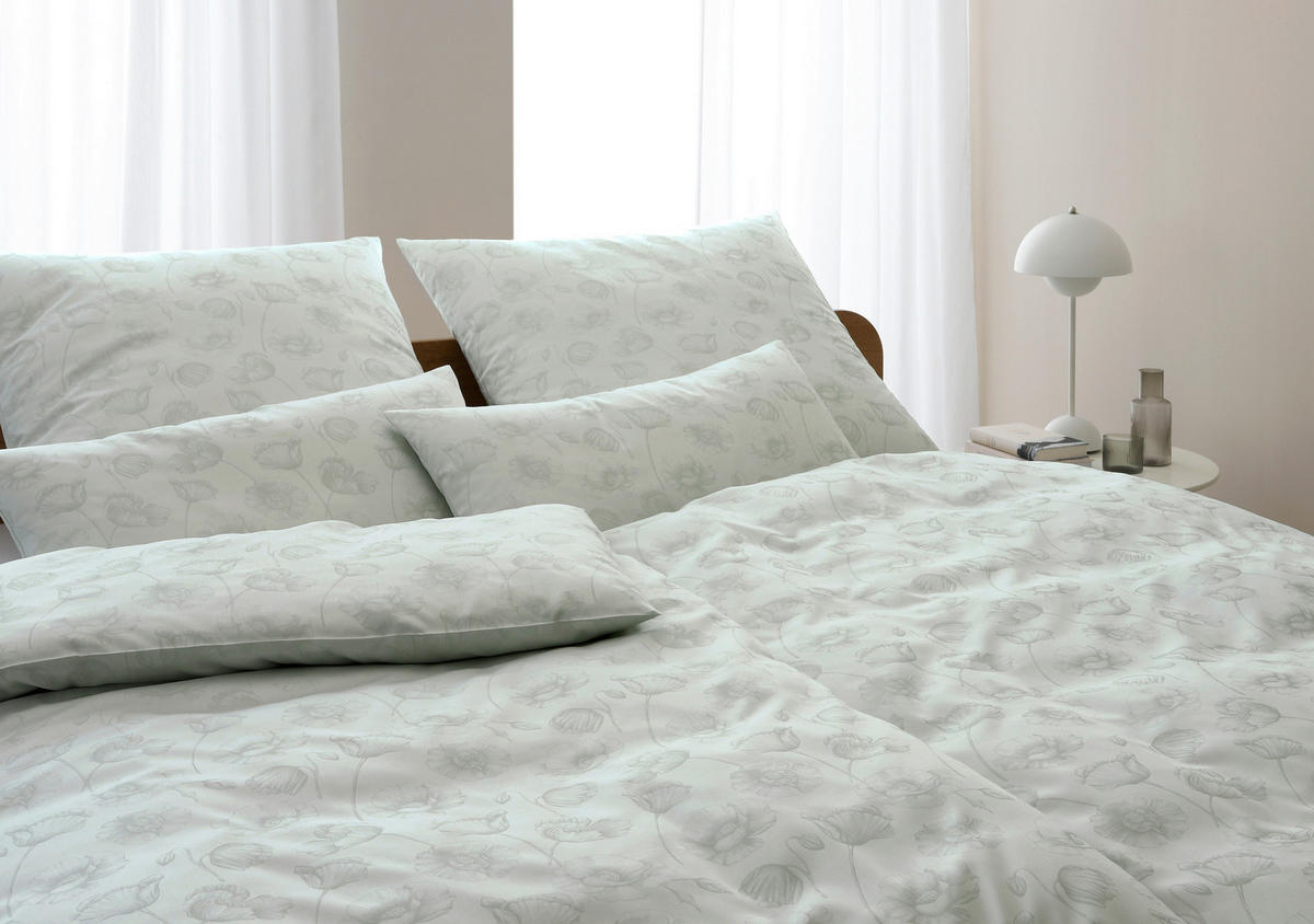 POSTELJNINA POPPY 140/200 cm žakar zelena  - zelena, Konvencionalno, tekstil (140/200cm) - Elegante