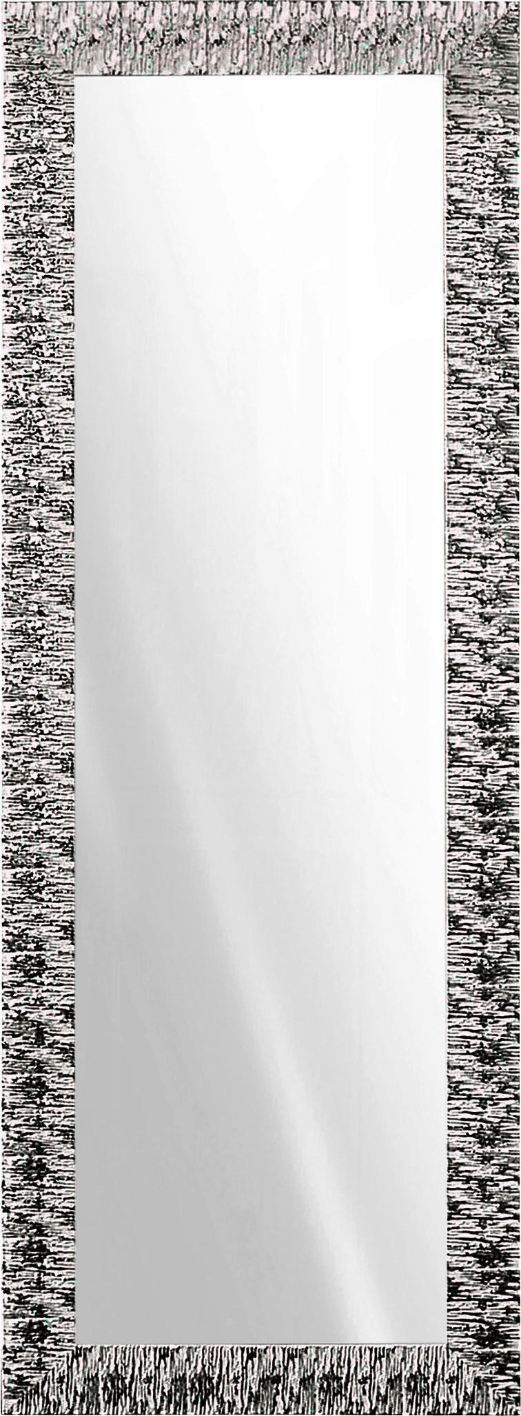 WANDSPIEGEL 55/155/2 cm    - Weiss/Silberfarben, Design, Glas/Holz (55/155/2cm)