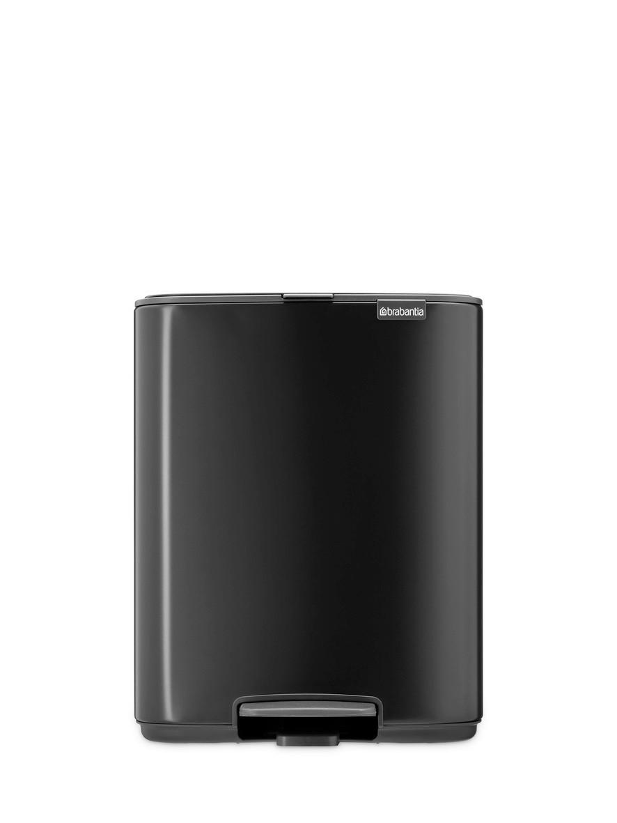 KANTA SA PAPUČICOM  12 l   - crna/antracit, Dizajnerski, metal/plastika (29/36,5/25,5cm) - Brabantia