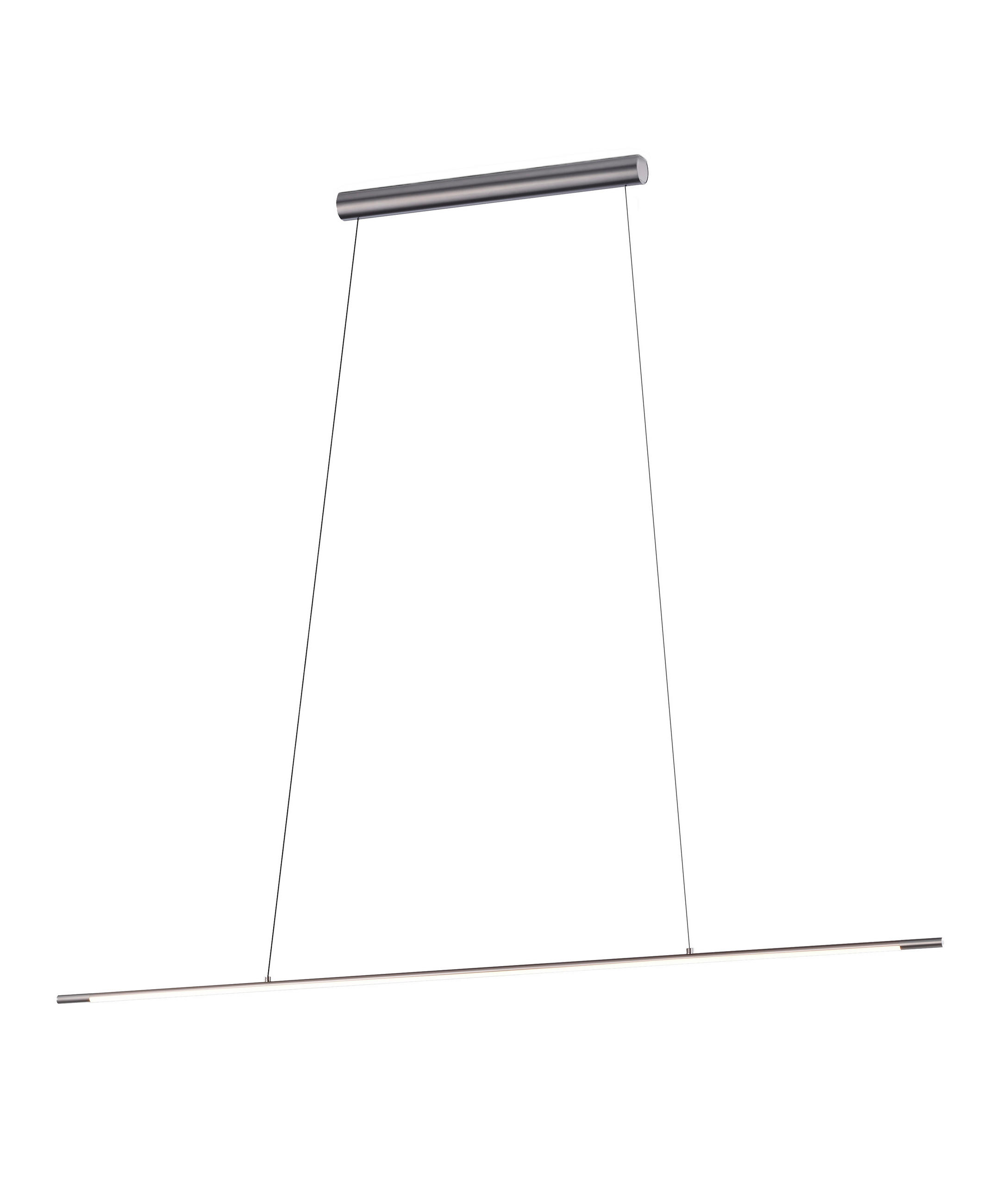 LED-HÄNGELEUCHTE 155/4/20-210 cm  - Grau, Design, Kunststoff/Metall (155/4/20-210cm) - Helestra