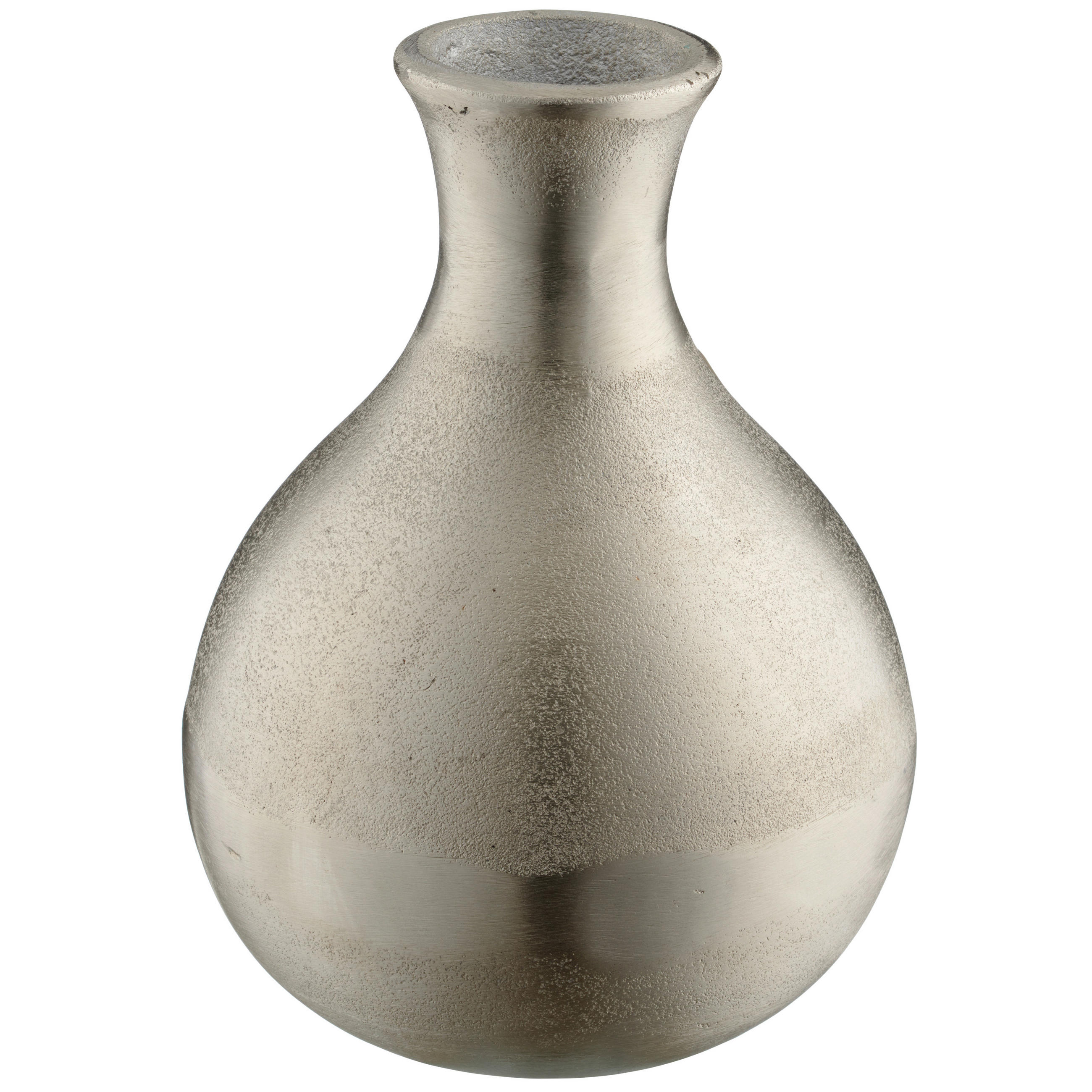 XXXLutz Vase LePuro Vase Silber 15x22x15 cm