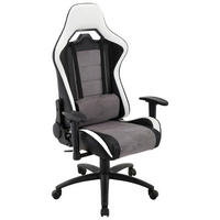 GAMING STOLICA  siva, crna, bijela  metal, plastika, tekstil  - bijela/siva, Design, metal/tekstil (68,5/125-135/62cm) - Xora