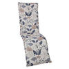 RELAXSESSELAUFLAGE in Beige, Blau Floral  - Blau/Beige, Design, Textil (50/6/170cm)