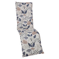 RELAXSESSELAUFLAGE in Beige, Blau Floral  - Blau/Beige, Design, Textil (50/6/170cm)