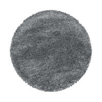 HOCHFLORTEPPICH  Wohnzimmer 160 cm Fluffy 3500 Lightgrey Hellgrau rund  - Hellgrau, Basics, Textil (160cm) - Ayyildiz 