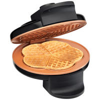 WAFFELEISEN  - Schwarz, Basics, Metall (12/19/26cm) - Trisa Electronics