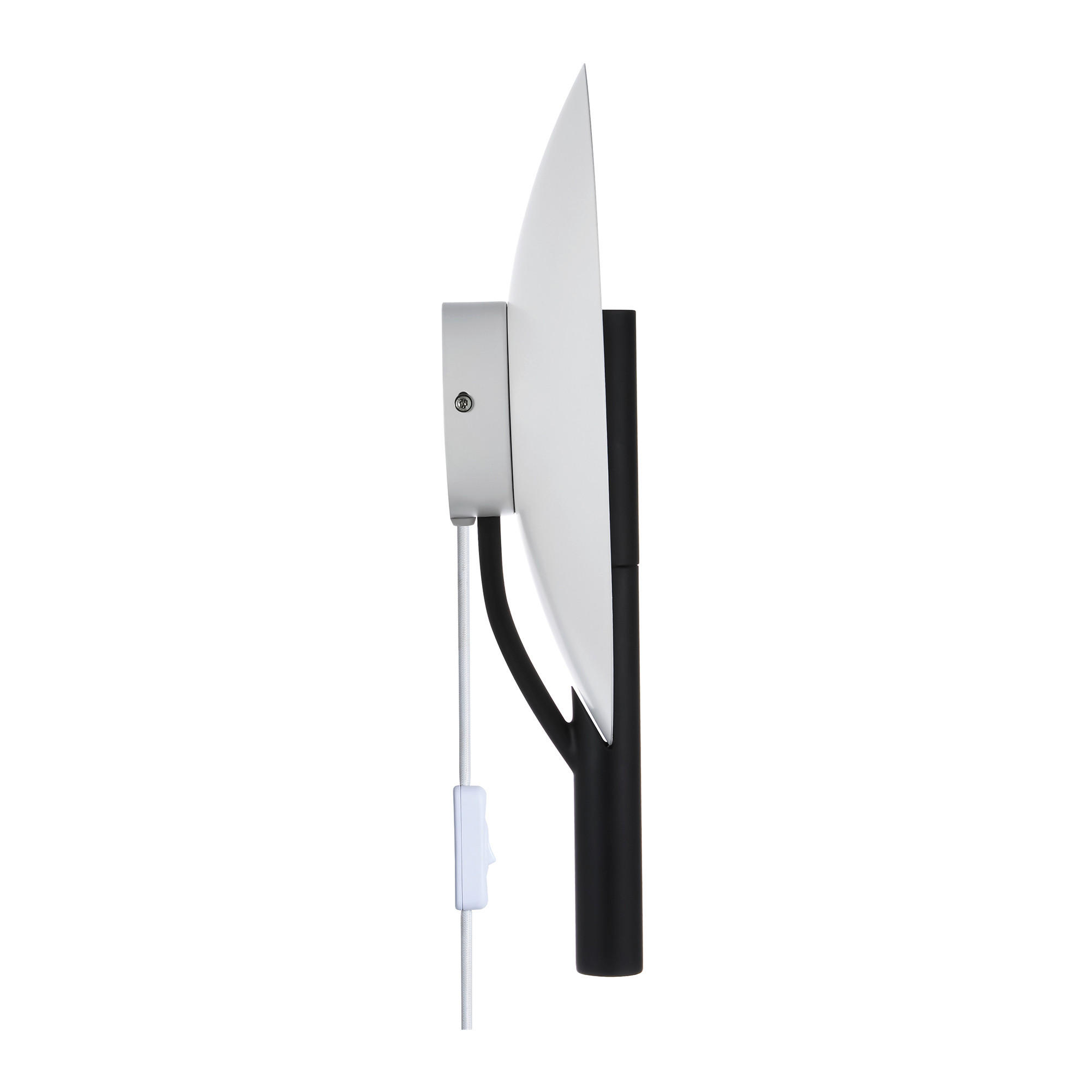 WANDLEUCHTE Furiko  31,6 cm  - Schwarz/Weiß, Design, Metall (31,6cm) - Nordlux