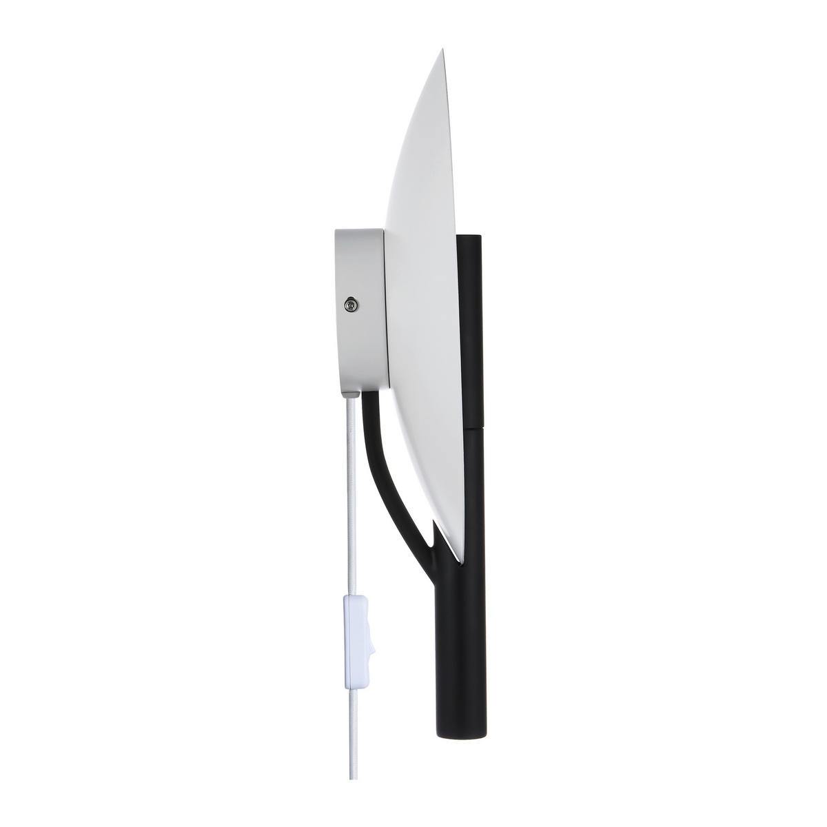 WANDLEUCHTE  31,6 cm  - Schwarz/Weiß, Design, Metall (31,6cm) - Nordlux