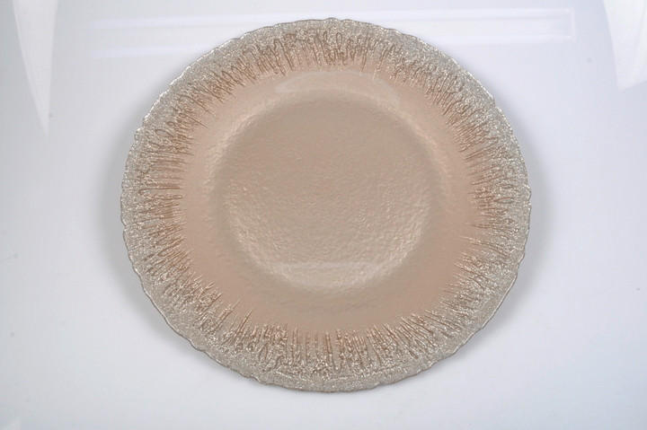 PLATZTELLER Glas  - Braun, Trend, Glas (33cm) - Novel