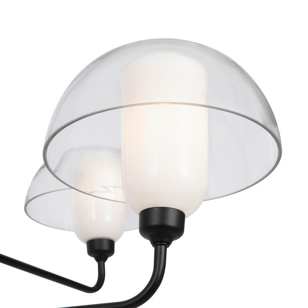 Thumbnail - Maytoni Pendelleuchte, Schwarz, Metall, Glas, 76x57.5x90.6 cm, CE, höhenverstellbar, gleichmäßige Lichtverteilung, Lampe...