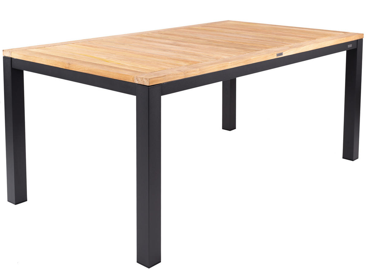 GARTENTISCHGESTELL 160/90/74 cm Metall  - Graphitfarben, Design, Metall (160/90/74cm) - Zebra 