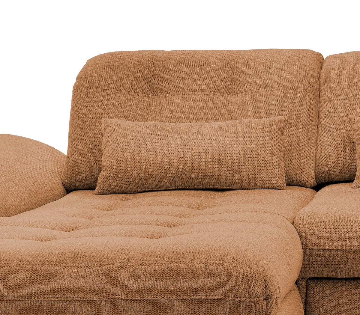 ECKSOFA in Chenille Currygelb  - Chromfarben/Currygelb, Modern, Textil/Metall (184/314cm) - Livetastic