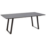 ESSTISCH 160/90/76 cm  Metall, Kunststoff in verschiedenen Größen erhältlich, in verschiedenen Holzarten erhältlich, Variantenauswahl rechteckig Grau, Schwarz  - Schwarz/Grau, Design, Kunststoff/Metall (160/90/76cm) - Dieter Knoll