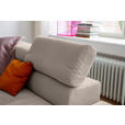 ECKSOFA Sandfarben Feincord  - Sandfarben/Schwarz, KONVENTIONELL, Kunststoff/Textil (311/219cm) - Hom`in