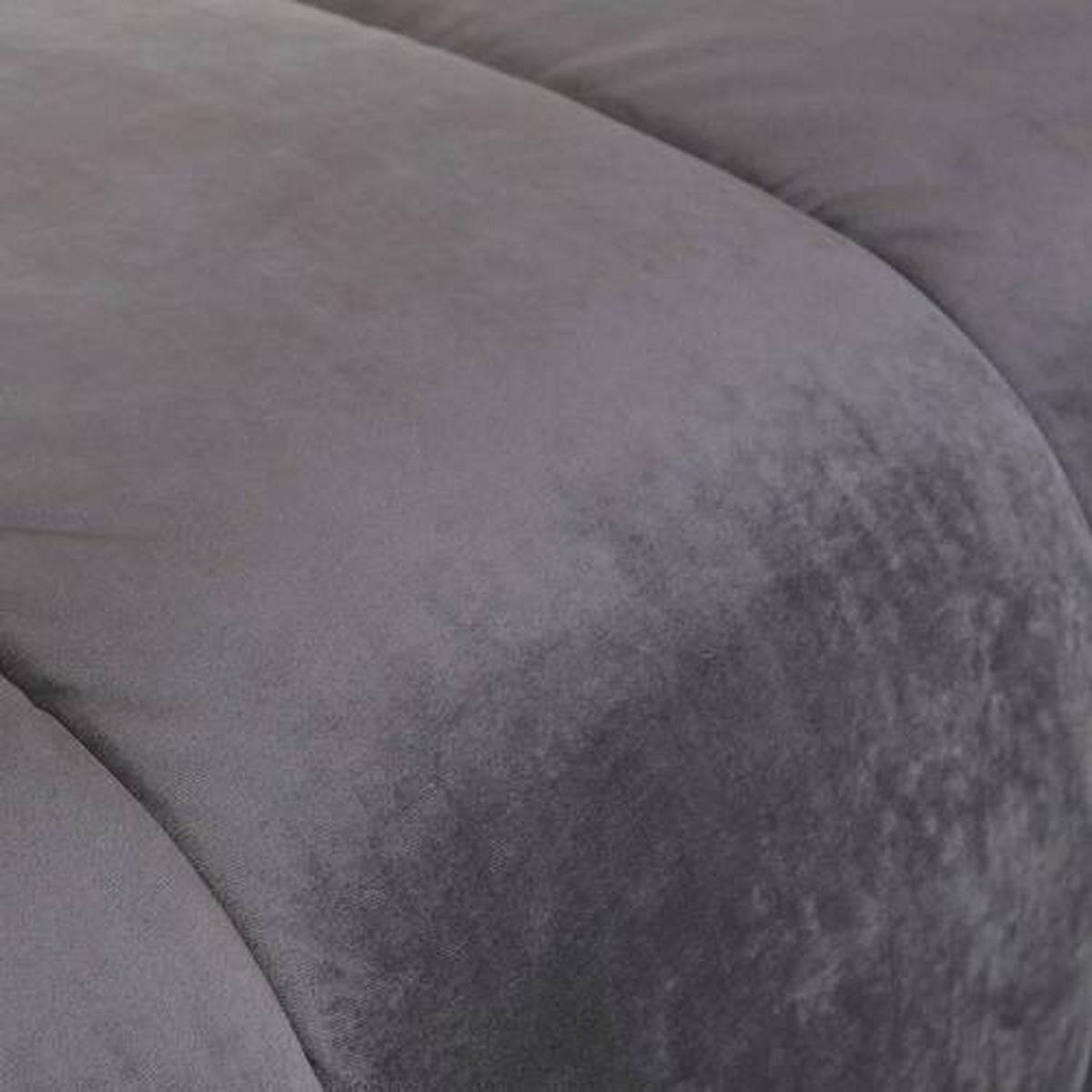 HOCKER in Textil Grau  - Schwarz/Grau, MODERN, Kunststoff/Textil (115/40/82cm) - Carryhome