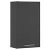 AUFSATZSCHRANK 50/90/31 cm  in  - Chromfarben/Anthrazit, Design, Holzwerkstoff/Metall (50/90/31cm)