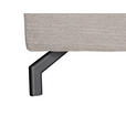ECKSOFA Beige Chenille  - Beige/Schwarz, KONVENTIONELL, Textil/Metall (185/240cm) - Carryhome