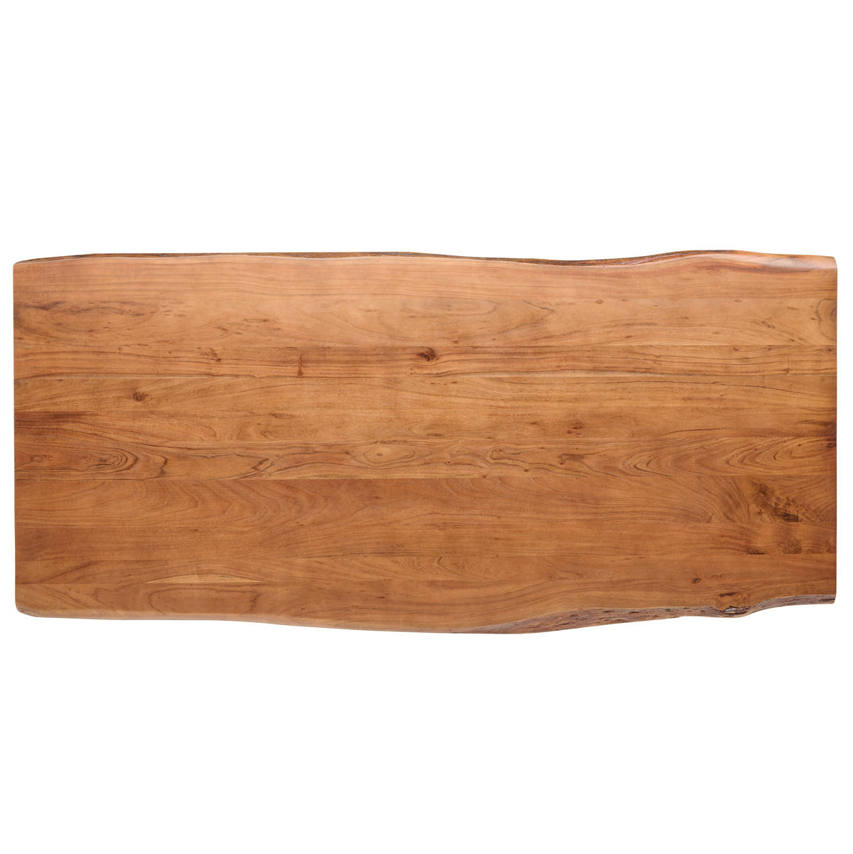 JEDÁLENSKÝ STÔL, akácia, čierna, farba vlašského orecha, 220/100/76 cm - čierna/farba vlašského orecha, Modern, kov/drevo (220/100/76cm) - P & B