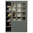 VITRINE in massiv Kiefer Grau - Grau, Design, Glas/Holz (147/208/46cm) - Ambia Home VITRINE in massiv Kiefer Grau - Grau, Design, Glas/Holz (147/208/46cm) - Ambia Home