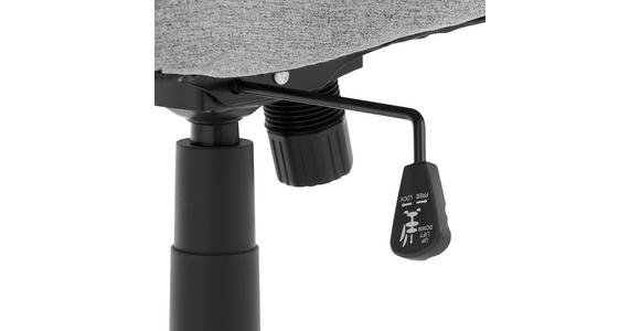 DREHSTUHL Webstoff Hellgrau  - Hellgrau/Schwarz, MODERN, Kunststoff/Textil (51/90-98/51cm) - Carryhome