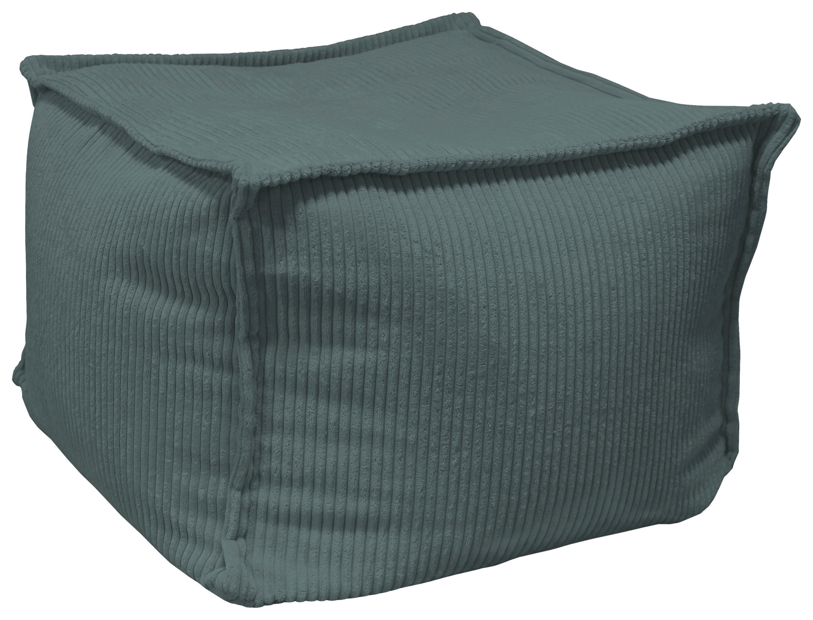 POUF Cord Dunkelgrau 70/70/40 cm  - Dunkelgrau, Design, Textil (70/70/40cm) - Carryhome