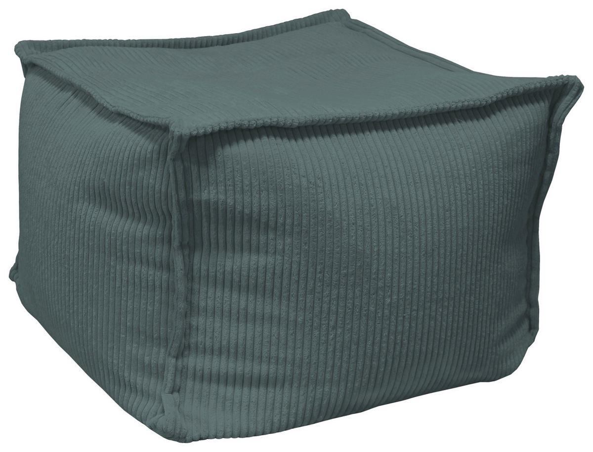 POUF Cord Dunkelgrau 70/70/40 cm  - Dunkelgrau, Design, Textil (70/70/40cm) - Carryhome