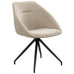 STUHL - Taupe/Schwarz, Trend, Textil/Metall (56/79/59,5cm) - Xora