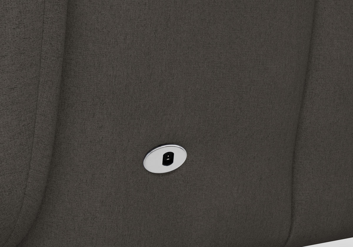 RELAXSESSEL Flachgewebe Kopfteilverstellung, Rücken echt    - Schwarz/Graphitfarben, MODERN, Textil/Metall (74/112/82cm) - Sit & More