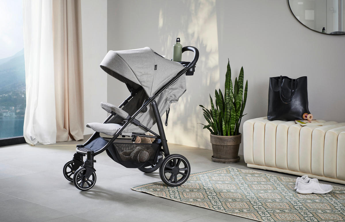 BUGGY Eezefold DLX Lunar  - Schwarz/Grau, Basics, Textil/Metall (59,4/103/93cm) - Graco