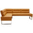 ECKBANK Echtleder Currygelb, Edelstahlfarben - Currygelb/Edelstahlfarben, Design, Leder/Metall (171/236cm) - Dieter Knoll ECKBANK Echtleder Currygelb, Edelstahlfarben - Currygelb/Edelstahlfarben, Design, Leder/Metall (171/236cm) - Dieter Knoll