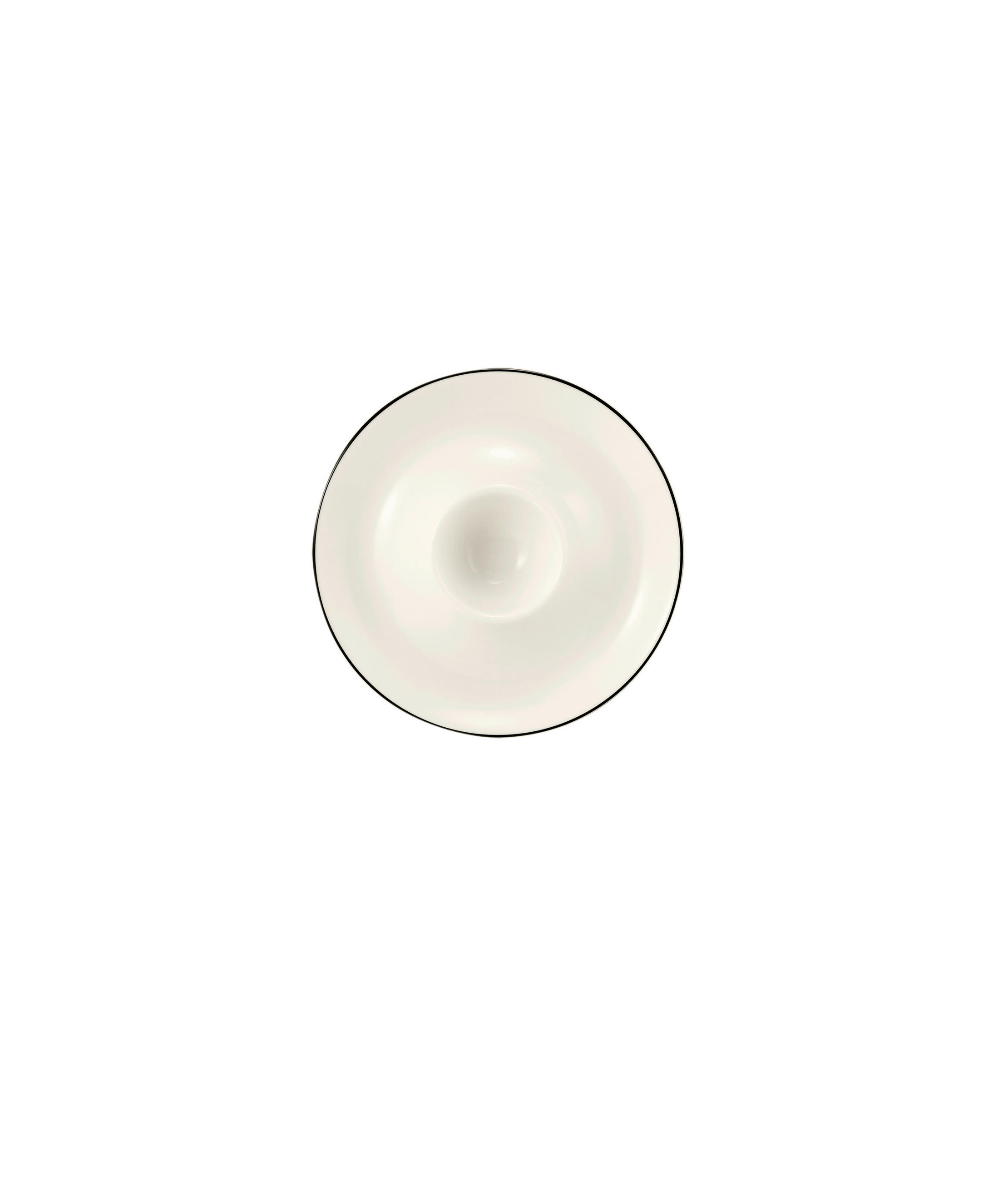 EIERBECHER Keramik Porzellan  - Schwarz/Weiß, Basics, Keramik (12,5/2,5cm) - Seltmann Weiden