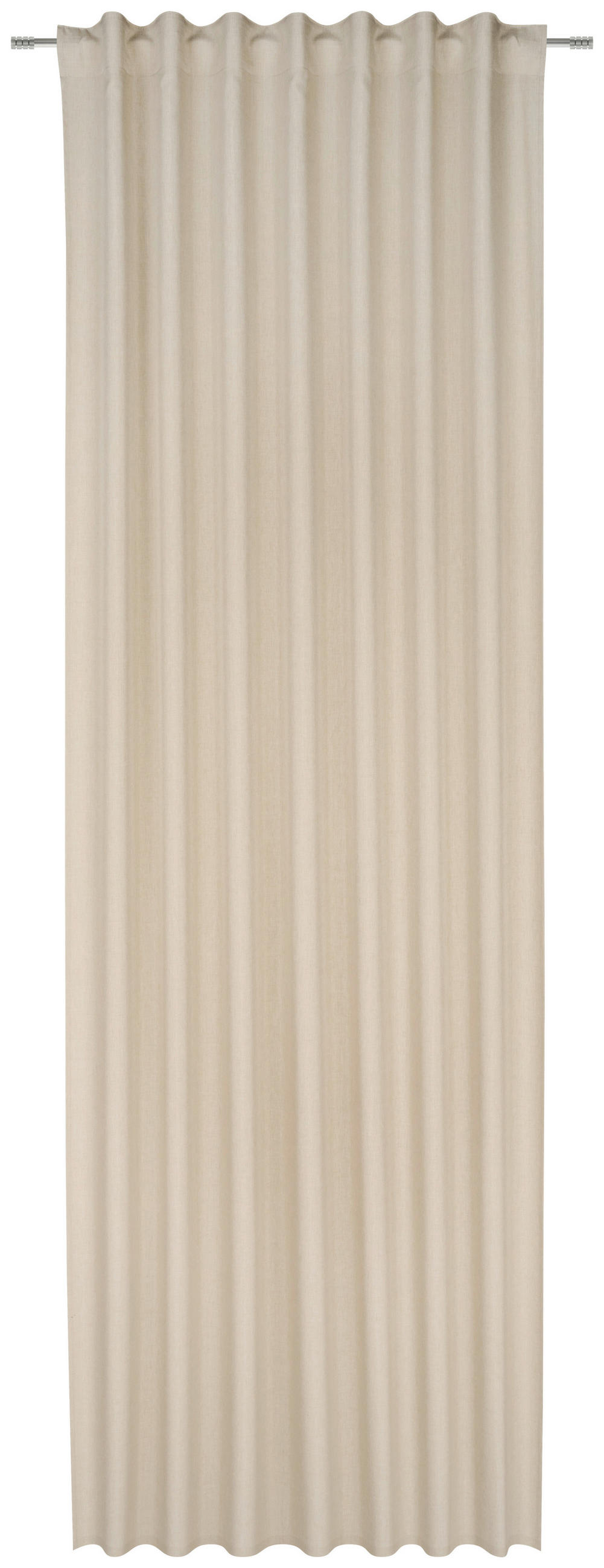 KONČANA ZAVESA  neprosojno   140/300 cm  - peščene barve, Basics, tekstil (140/300cm) - Esposa