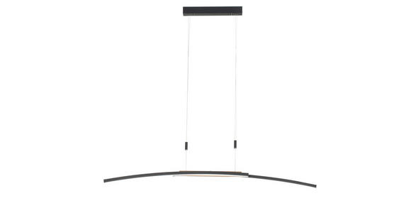 LED-HÄNGELEUCHTE 130/6,5/155 cm - Schwarz, Basics, Holz/Metall (130/6,5/155cm) - Dieter Knoll