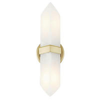 Aplică De Perete - alămiu, Konventionell, sticlă/metal (38,1/9,1/10,5cm) - Elstead Lighting