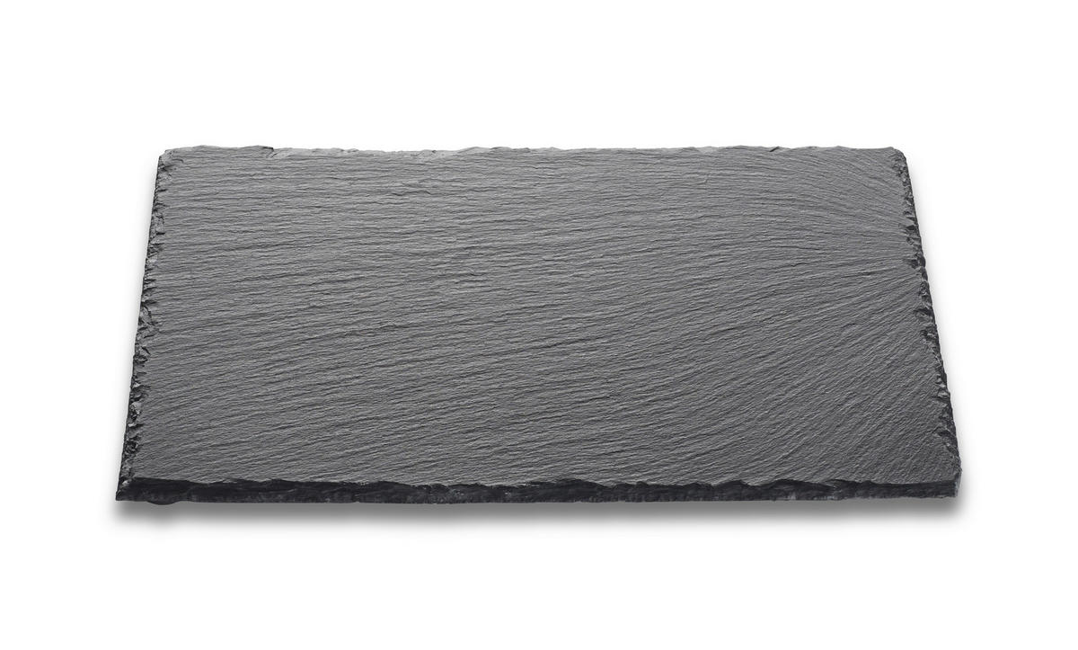 SERVIERPLATTE - Schwarz, Basics, Stein (20/30cm) - Homeware Profession.