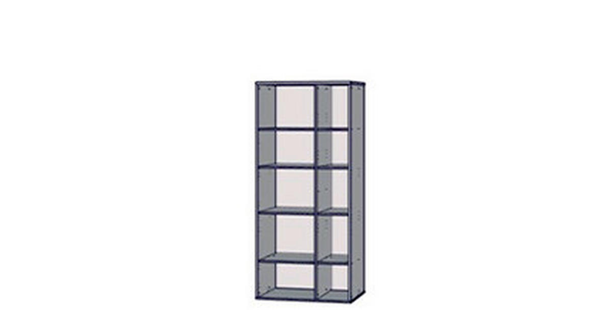 NÁSTENNÝ REGÁL farba duba, piesková - piesková/farba duba, Basics, kompozitné drevo (74/200/54cm) - Hom`in