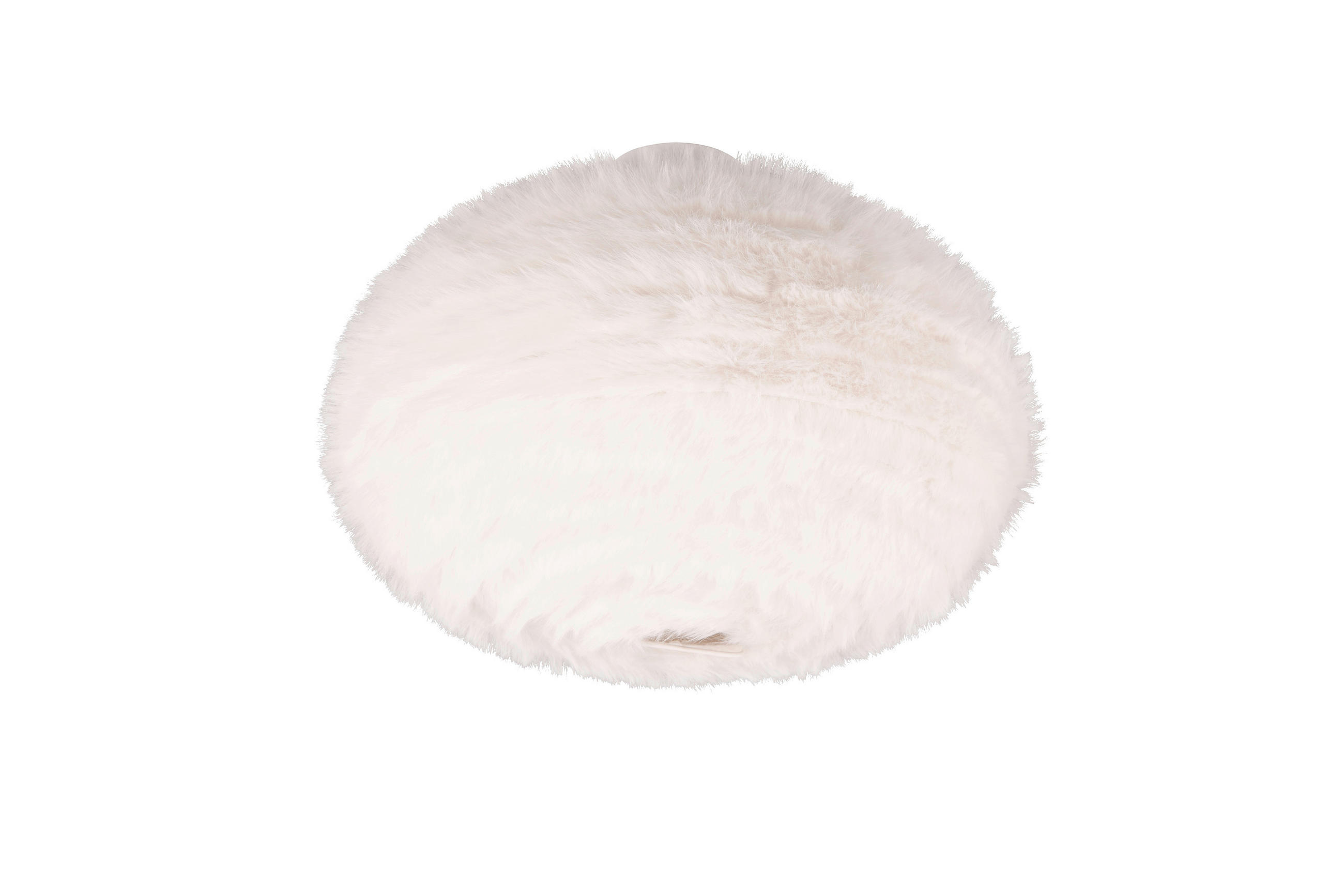 TAKLAMPA Furry 50/38 cm  - vit/sandfärgad, Modern, metall/textil (50/38cm)