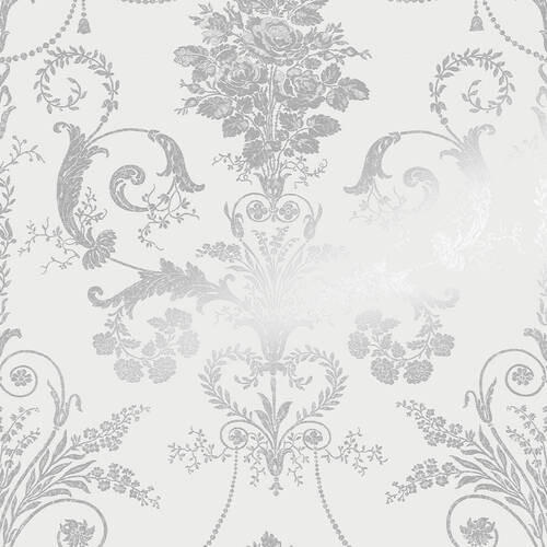 NON WOVEN-TAPET 52/1000 cm  - silver, Basics, papper/plast (52/1000cm)