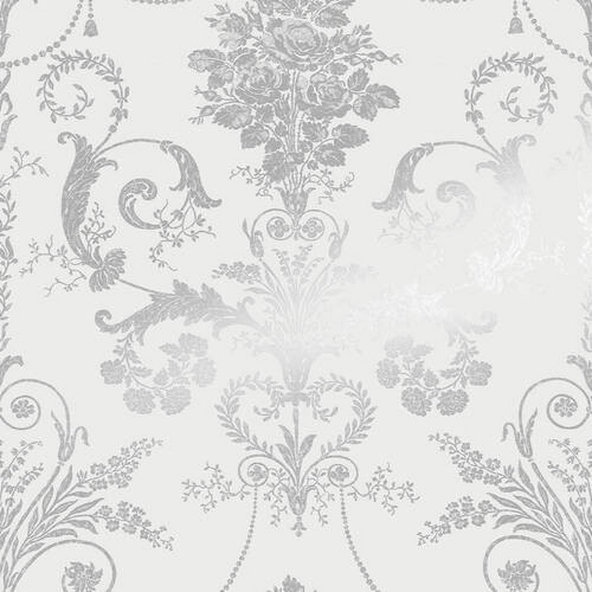 NON WOVEN-TAPET 52/1000 cm  - silver, Basics, papper/plast (52/1000cm)